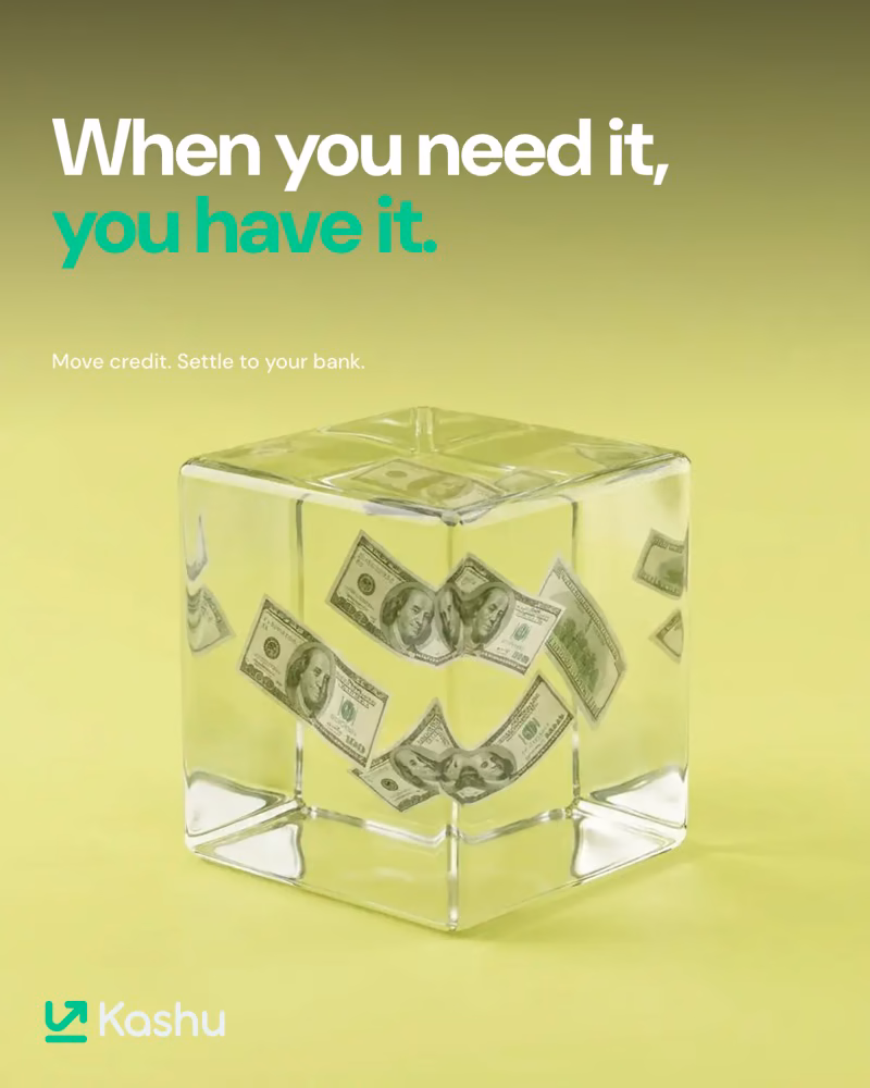 Kashu credit-to-cash ad