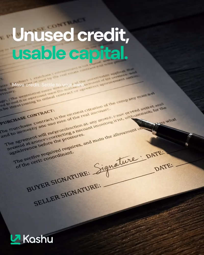 Kashu credit-to-cash ad